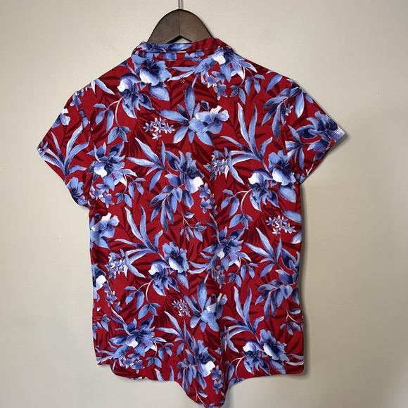 Tommy Bahama Island Zone Aubrey‎ Floral Flirtini Quarter Zip Top Medium Golf - Picture 2 of 7